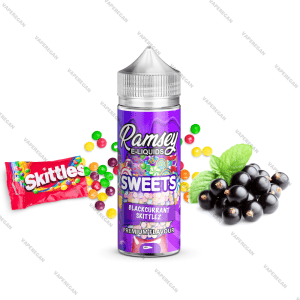 جویس رمزی تمشک اسمارتیزی Ramsey blackcurrant skittles Sweet (120ml)