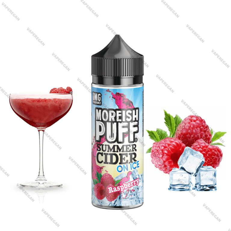 جویس موریش پاف ماءالشعیر توت قرمز Moreish Puff Summer Cider on Ice Raspberry (120ml)