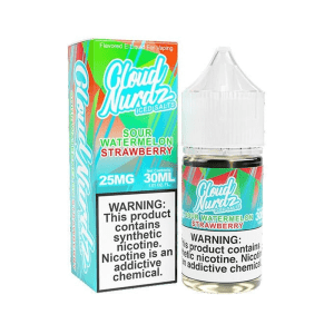 سالت نیکوتین کلود نوردز توت فرنگی هندوانه یخ Cloud Nurdz Strawberry Watermelon Iced (30ml)