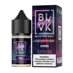 سالت نیکوتین بی ال وی کی توت فرنگی کیوی خنک BLVK Pink Iced berry Kiwi Salt Nic (30ml) 1