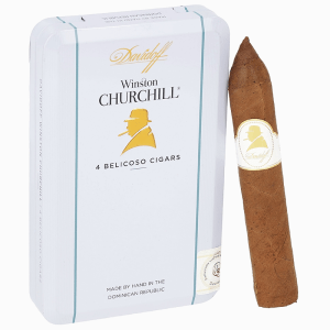 سیگار برگ چرچیل دیویدوف Davidoff Winston Churchill 4 Belicoso Cigars