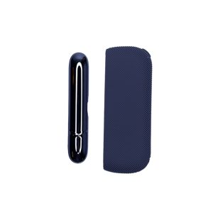 کاور آبی سیلیکونی با پوشش کناری دستگاه آیکاس Iqos Silcone Cover Blue + Side Cover