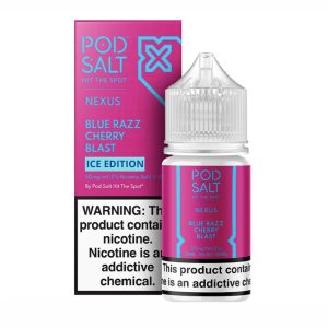 سالت نیکوتین پاد سالت بلوبری تمشک آلبالو خنک Pod Salt Blue Razz Cherry Blast Ice (30ml)